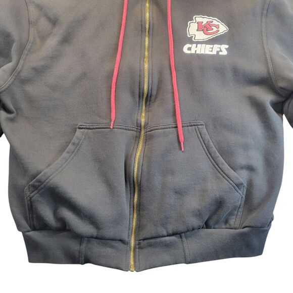 Vtg Kansas City Chiefs NFL Team Apparel Jacket Mens Sz Large Heavy Duty Vintage‎ - Picture 5 of 13